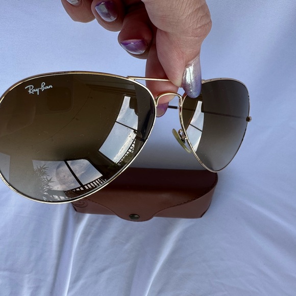Brown gradient Rayban aviators used, details shown in pictures - Picture 5 of 7